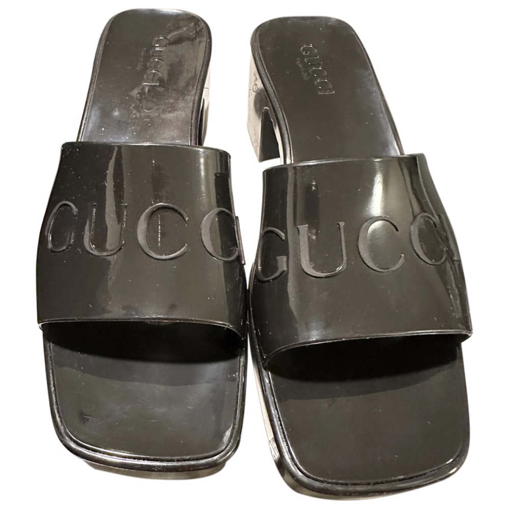 Gucci Black Mules with Minimalist Design